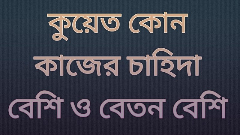 কুয়েত কোন কাজের চাহিদা বেশি ও বেতন বেশি